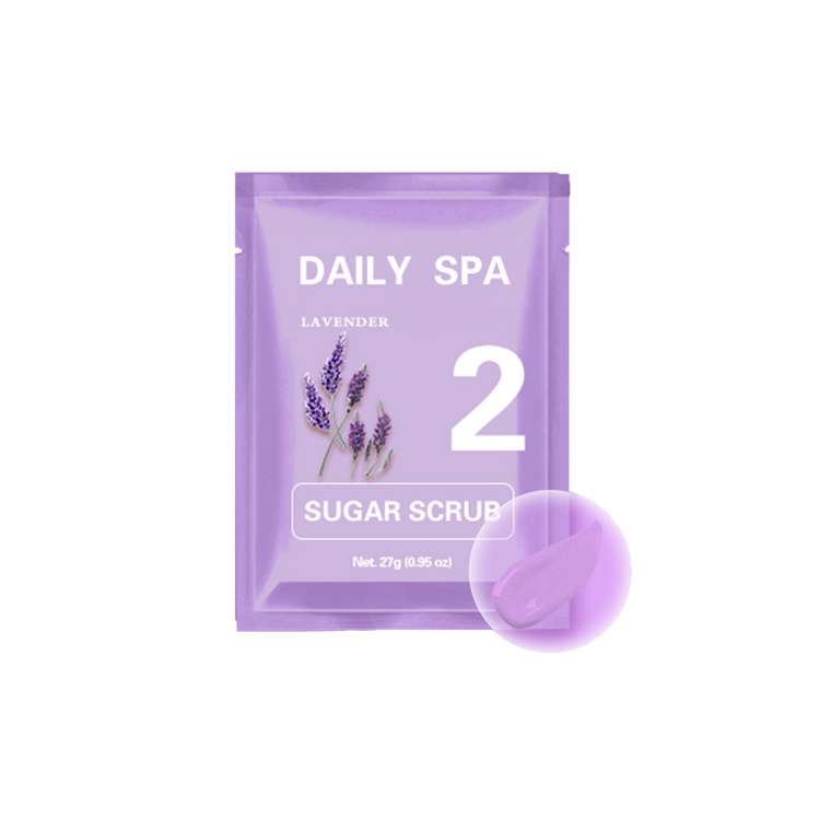 Lavender Pedi 3 Step Vegan Sugar Scrub Cruelty-free 3 In 1 Pedicure Spa Set for Dry Cracked Feet