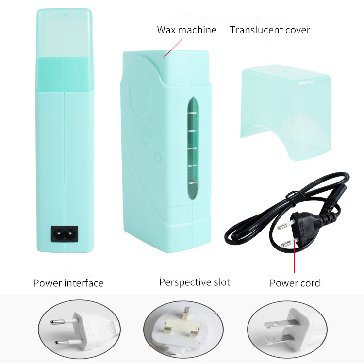 Double Wax Heater Roll On Warmer Hair Removal Depilatory Wax Heater Machine 2 in 1