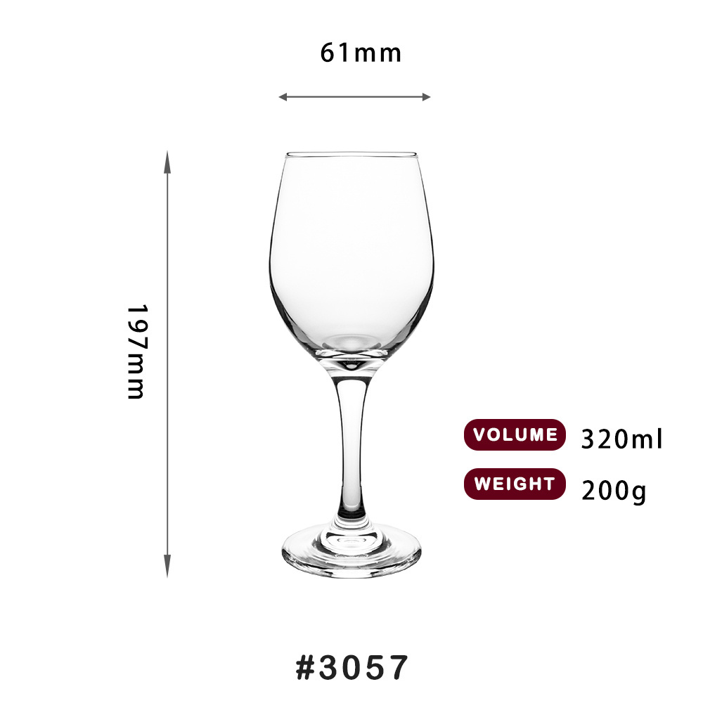 Custom Logo Lead Free Long Stem Clear Red Wine Glass White Red Wine Glasses Goblet For Drinking