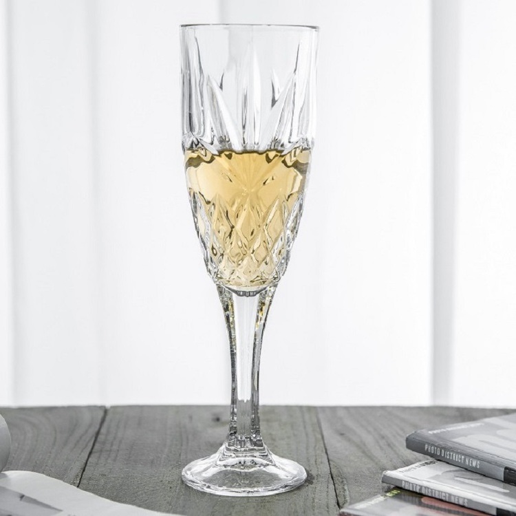 Wholesale Glassware Modern Crackle Wine Glass With Free Sample