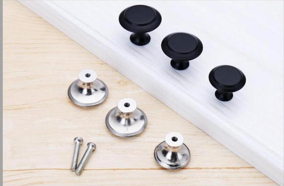 Amazon Hot Sale Kitchen Cabinet Matte Black Zinc Knobs Drawer Pulls Door Handles Knobs Handles Pull for Dresser