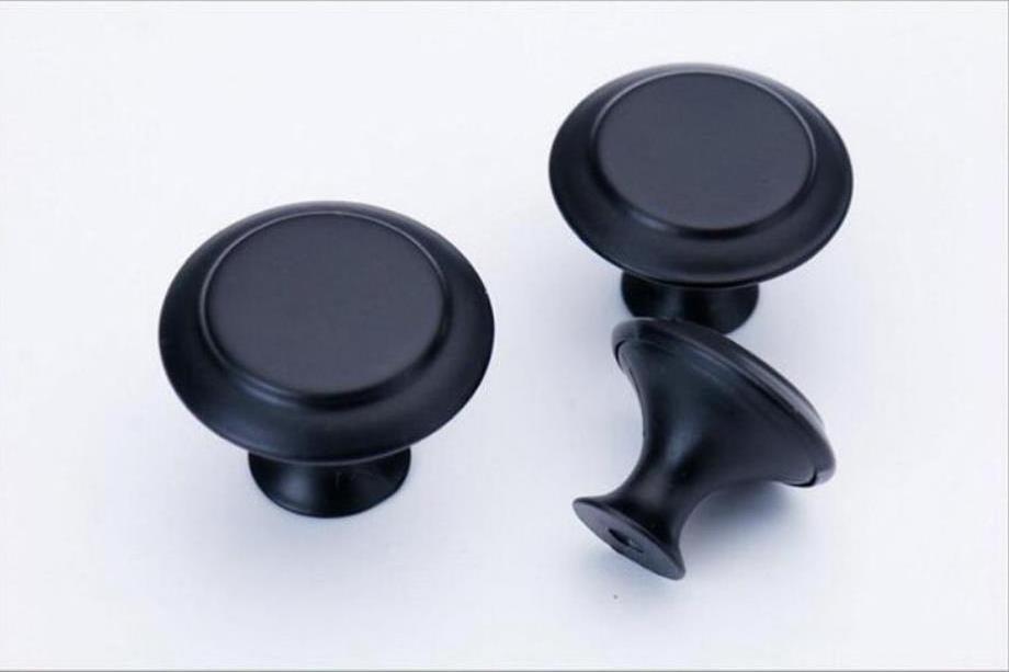 Amazon Hot Sale Kitchen Cabinet Matte Black Zinc Knobs Drawer Pulls Door Handles Knobs Handles Pull for Dresser