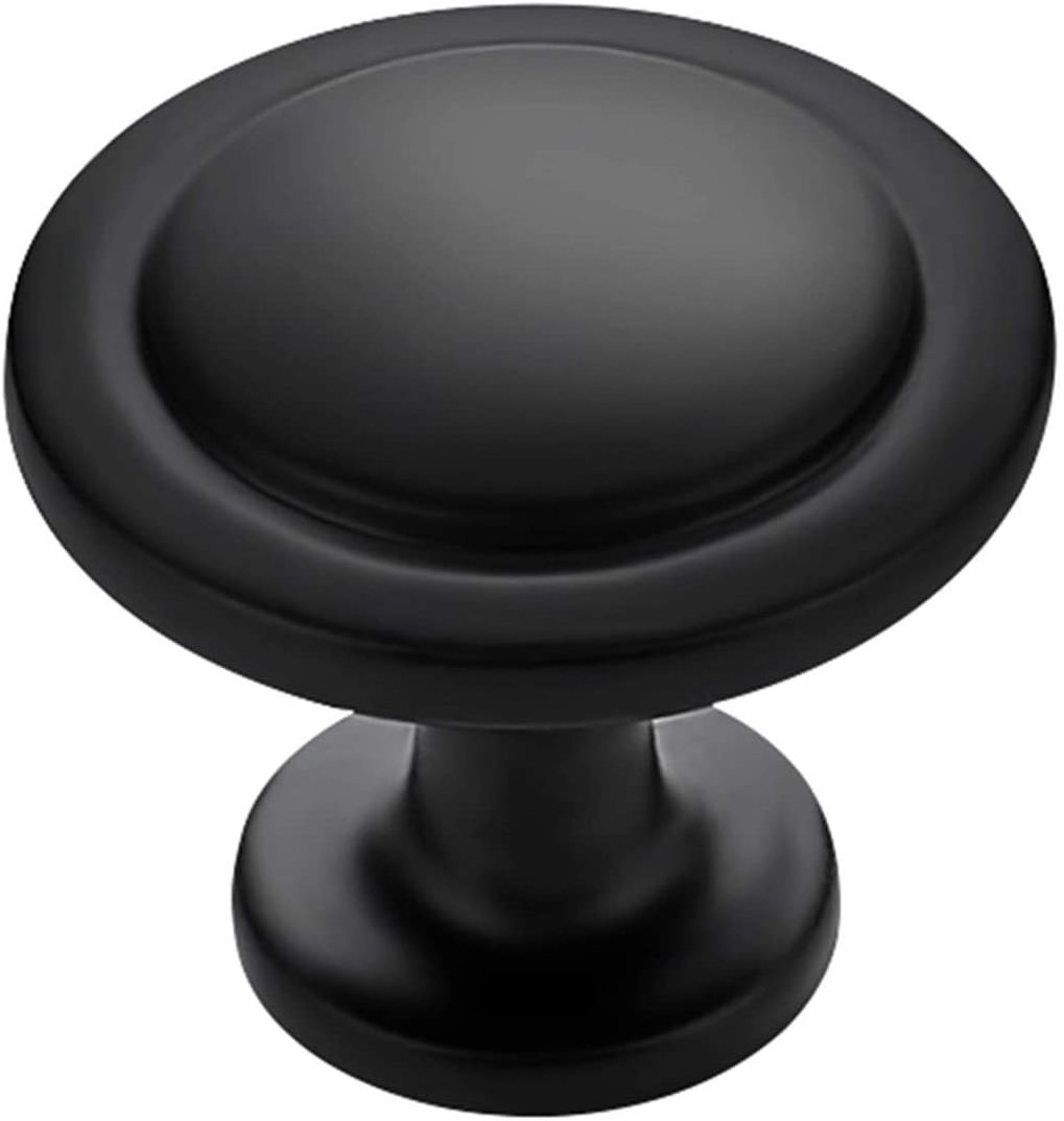 Amazon Hot Sale Kitchen Cabinet Matte Black Zinc Knobs Drawer Pulls Door Handles Knobs Handles Pull for Dresser