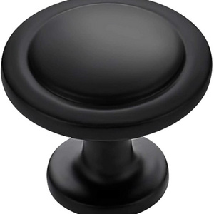 Amazon Hot Sale Kitchen Cabinet Matte Black Zinc Knobs Drawer Pulls Door Handles Knobs Handles Pull for Dresser