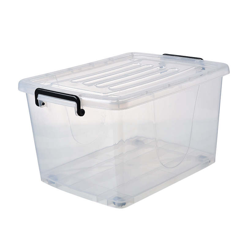 20L Multifunctional clear pp plastic storage with lid mini household bedroom bin box wholesale baskets organizations