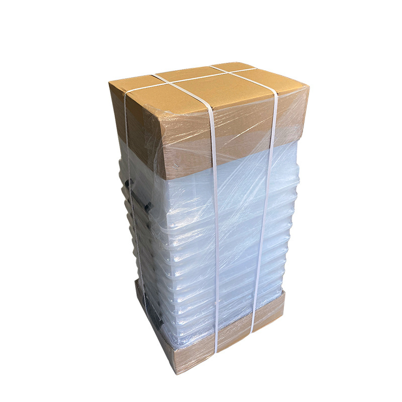 Stackable clear plastic bins plastic storage box with lid customized logo box