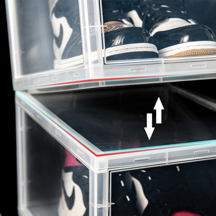 High Heels Sneakers Display Shoe Box Large Plastic Shoes Organizer Sneakers Storage Multipurpose Box