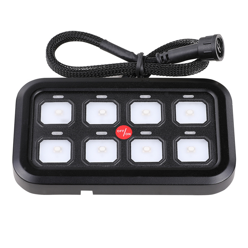 Auto Powersports Marine Switch Panel Control Box 8 Gang marine Off Road Switch Panel 12V