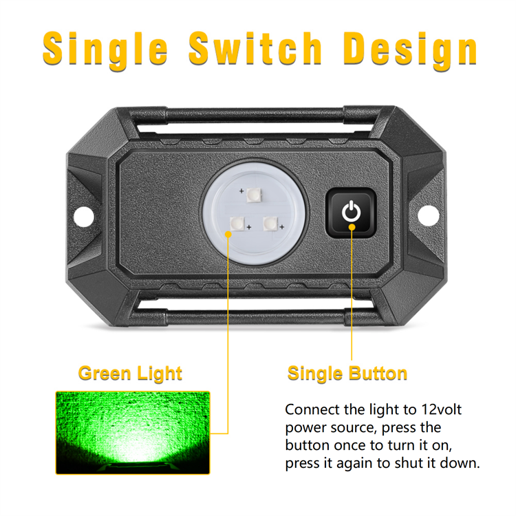 Amber Red Or Green Die Cast Aluminum 12 Volt RV Ceiling Led Dome Light With Switch