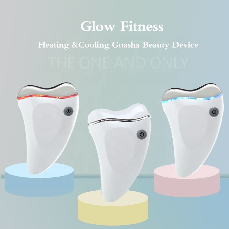 Home 2022 Best selling products Private label Facial Cool&Hot Vibrate Muscle Tissue Scraping Massager Body Guasha device