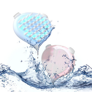 Portable Facial Exfoliator brosse nettoyante pour le visage Silicone Scrub Pore Cleanser Spin Facial Cleansing Brush