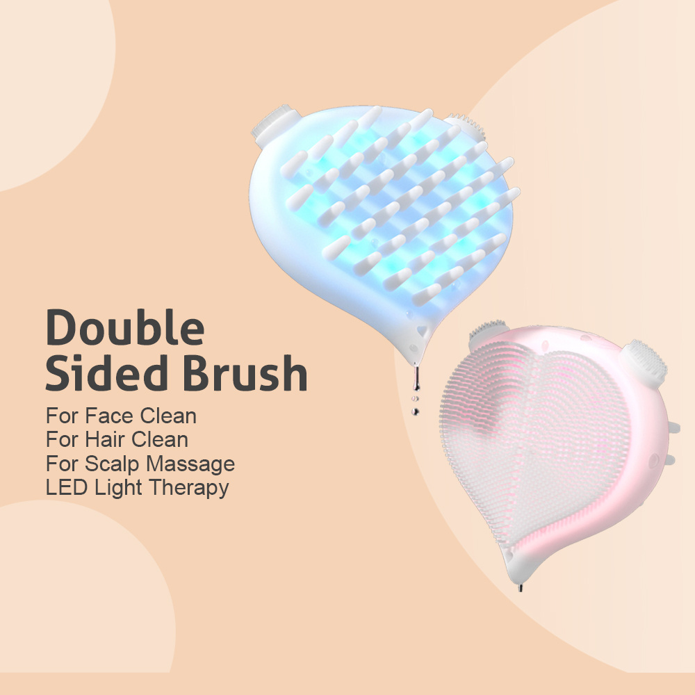 Brosse de nettoyage nettoyant en silicone nettoyage a double face nettoyage de la tete noire Produit de pores Nettoyer exfoliant