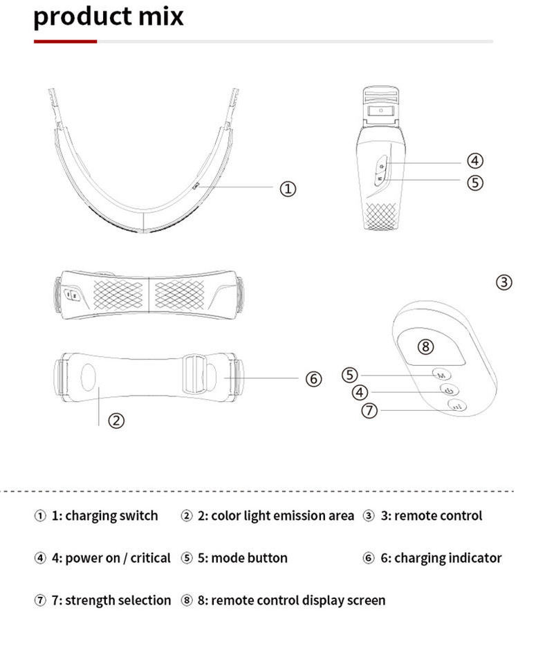 NOVE HOME  New Arrivals Face Neck Lifting EMS RF V Shape Beauty Equipment Chin Lifting Device V-Face Shaping Massager