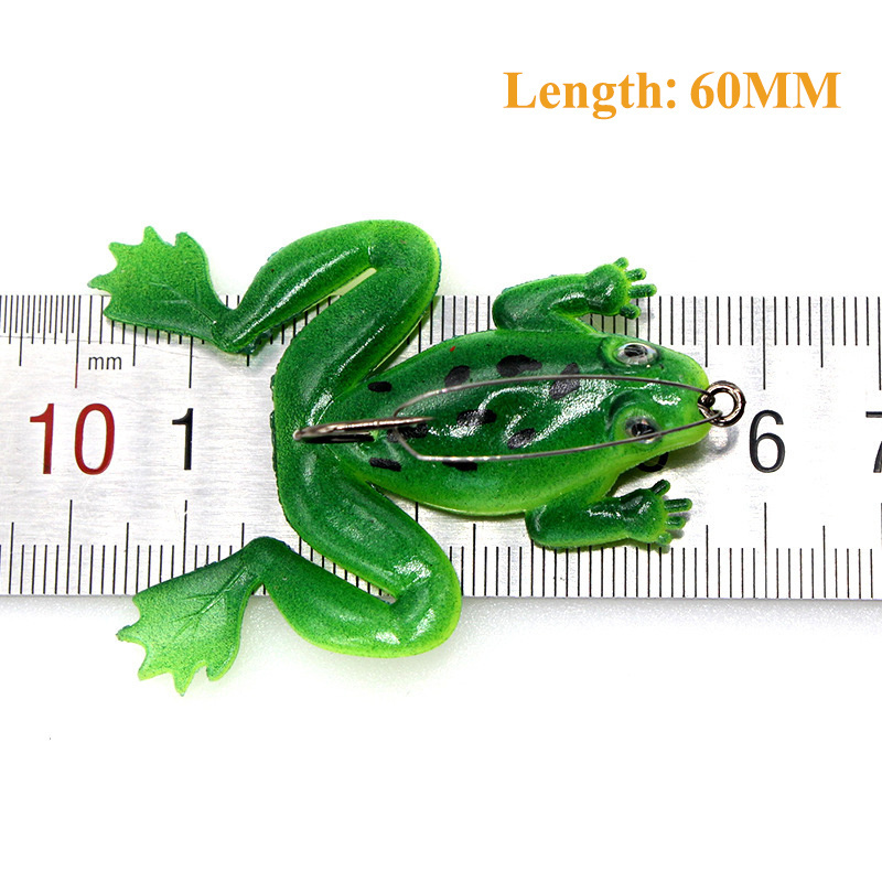 2.5g 4.5g Soft Lure Fishing Bait Jump Frog Realistic Design Lifelike 3d Eyes Colorful Realistic Paint Patterns Floating Lures