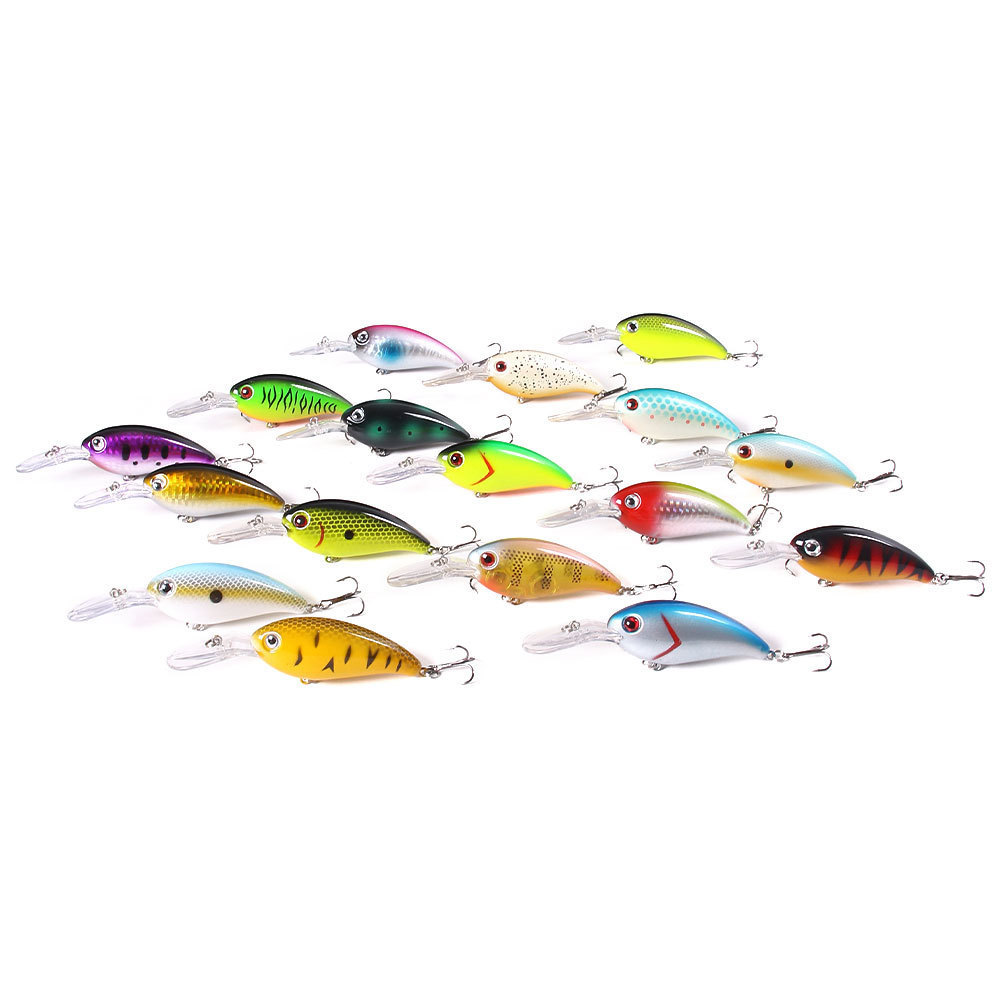 14g 18 colors Plastic Crankbaits Minnow Crank Wobblers Fishing Lures Pike Hard Baits Topwater Trout Bass Artificial Bait