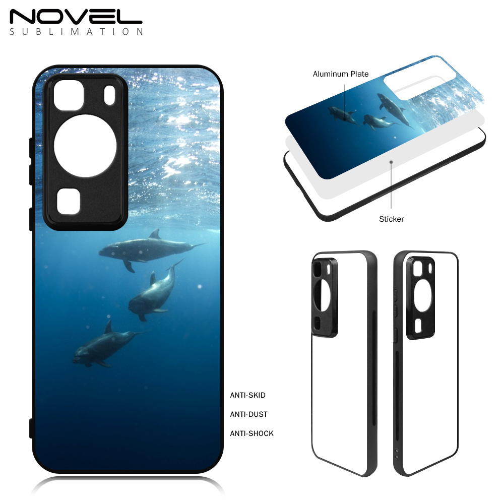 For HuaWei P Series Wholesale Price Sublimation 2D TPU Case with Metal Insert for Huawei P60 P50 P40 P30