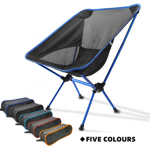 outdoor convenient foldable chair lazy ultra light fishing camping leisure back lounge chair