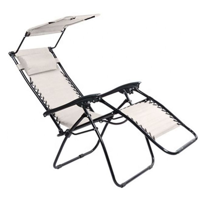 Zero gravity lounge chairs folding beach chair with canopy shade camping recliner deck cahir