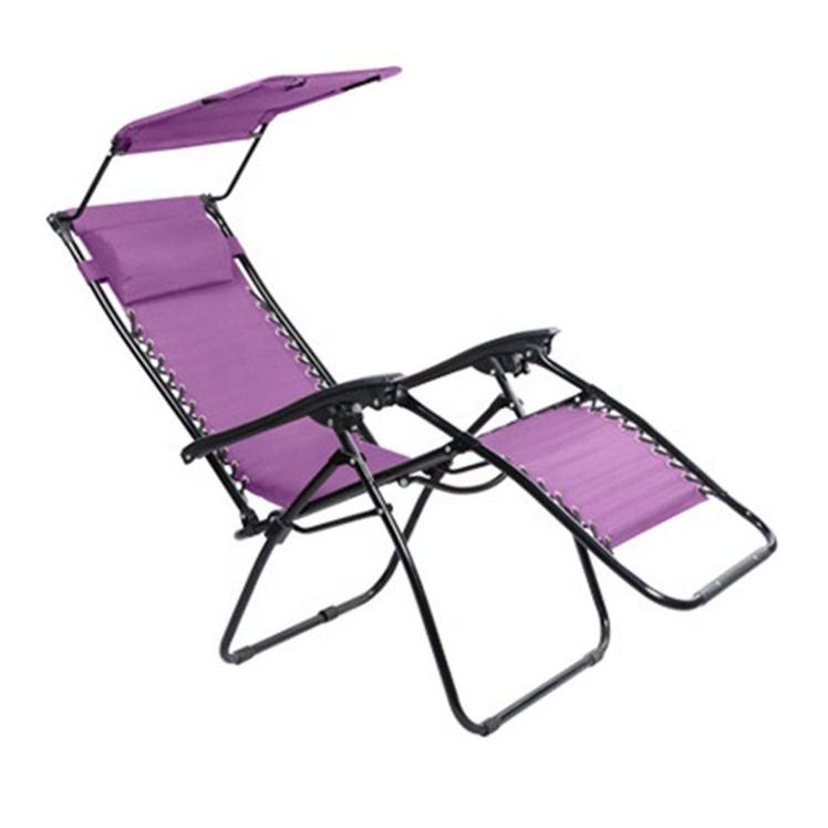 Zero gravity lounge chairs folding beach chair with canopy shade camping recliner deck cahir