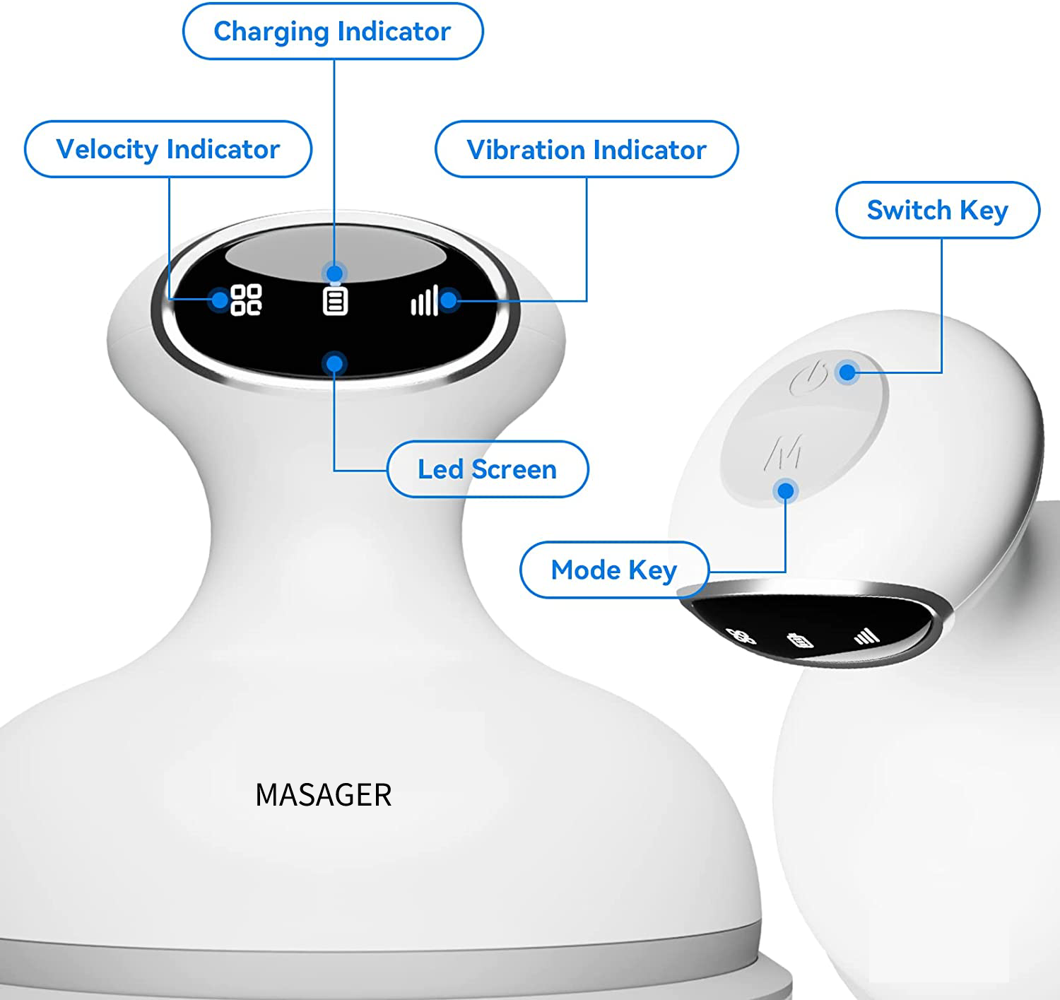 Customize Silicone Electric Octopus Claw Head Massager Scalp Massager For Hair Growth Hair Massager Scalp