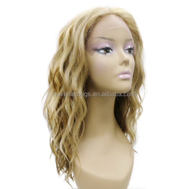 Novelties 20 Inch Hd Deep Wave Lace Frontal Wig Freedom Part 613 Body Wave Wig Synthetic Hair Ginger Lace Front High Quality