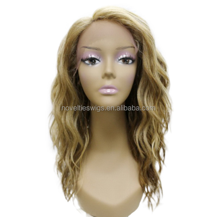 Novelties 20 Inch Hd Deep Wave Lace Frontal Wig Freedom Part 613 Body Wave Wig Synthetic Hair Ginger Lace Front High Quality