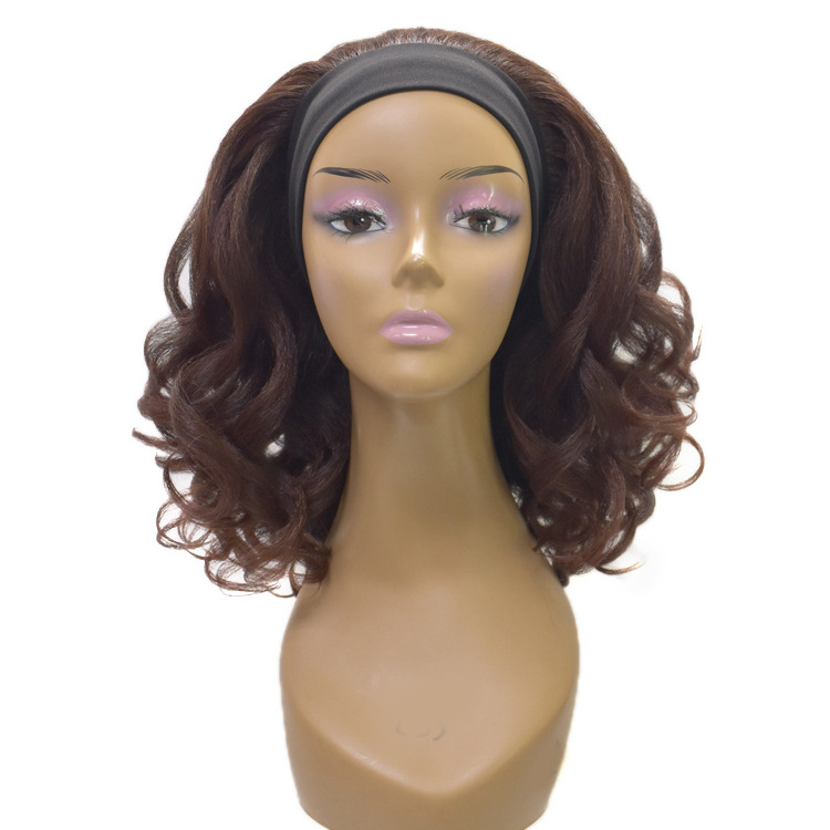 Novelties Wholesale Synthetic Japanese Fiber Wig Body Galaxy French Wave Wrap Turban Scarf Headband Hairband Wig