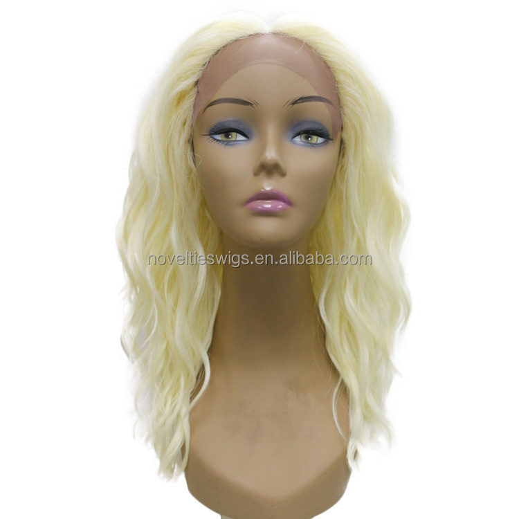 Novelties 20 Inch Hd Deep Wave Lace Frontal Wig Freedom Part 613 Body Wave Wig Synthetic Hair Ginger Lace Front High Quality