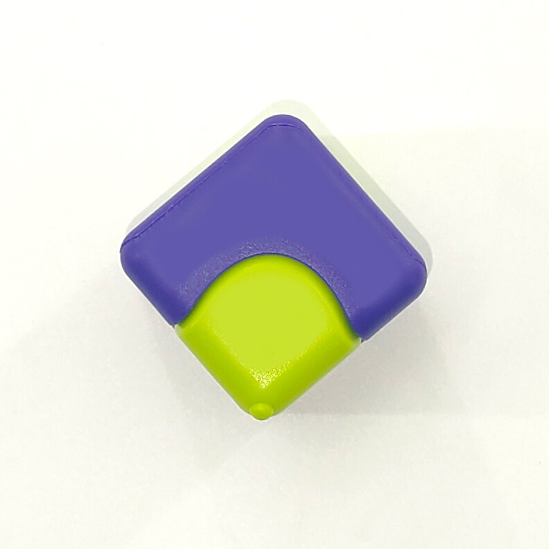 Luminous decompression Cube spinning top pocket model toy gacha gift cross-border new product square fidget spinner