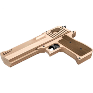 Newest rubber band pistol toy Safe kids guns with 80 rubber bands Outdoor shooting wooden guns toy