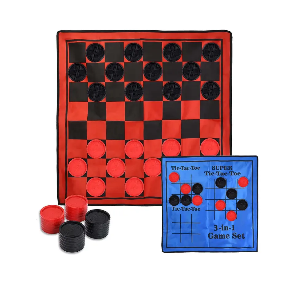 1 Dollar Items Toys Chess And Checkers Set International Draughts Game Board Toy