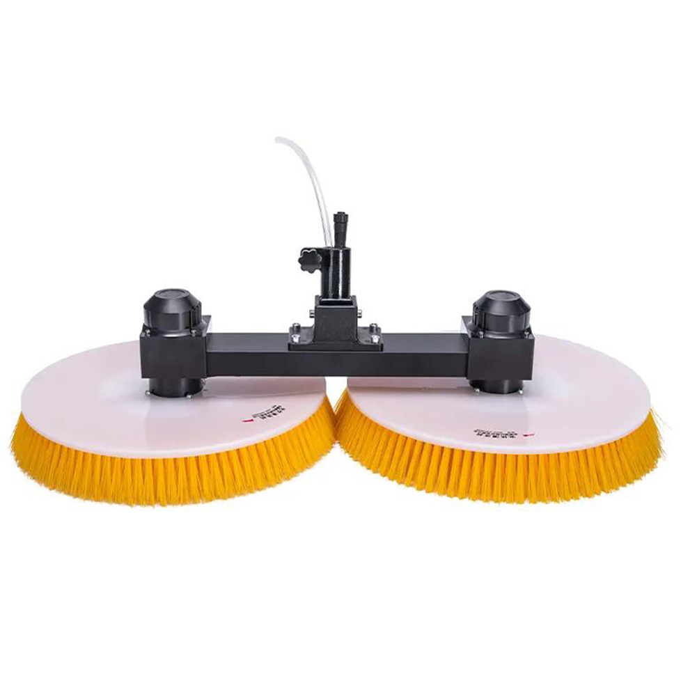 Factory Supply High quality 5.5 m Yellow Double Heads Dual Power Supply Solar Panel Cleaning Tool For Sale