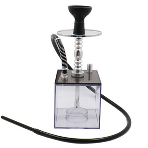 2024 Wholesale Plastic Cup Hookah Limited Time Discount Biodegradable shisha cheap Acrylic led hookah