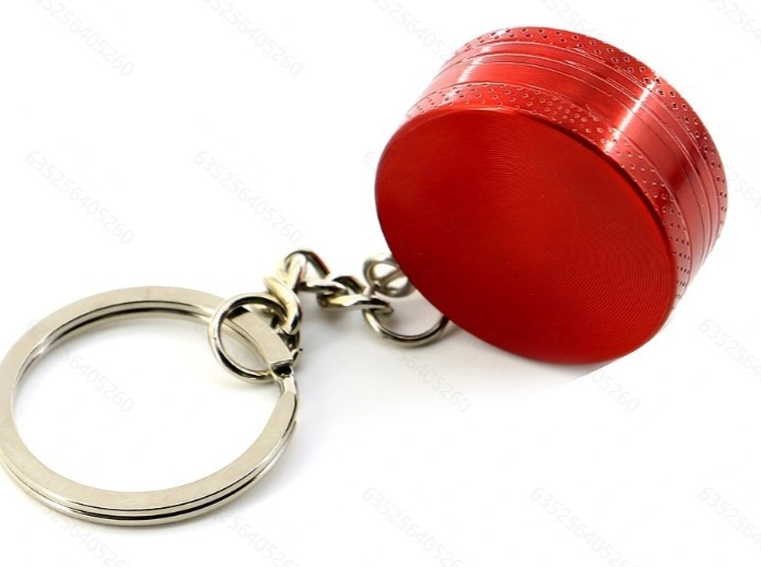 30mm 2 parts round small key ring carry smoke grinder