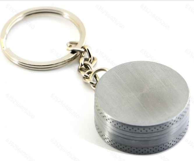 30mm 2 parts round small key ring carry smoke grinder