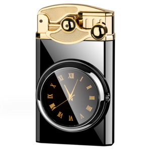 New Design lighter Silent lighter black gold gas lighter