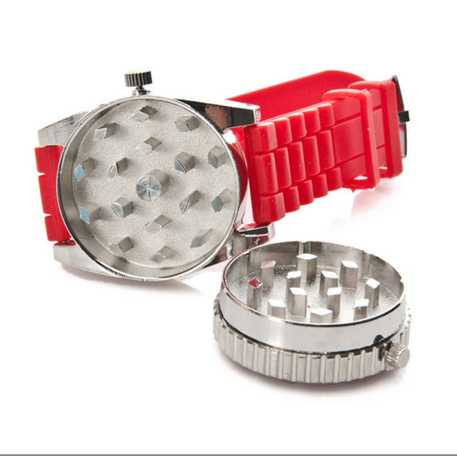 portable Grinder creative design watch zink herb grinders