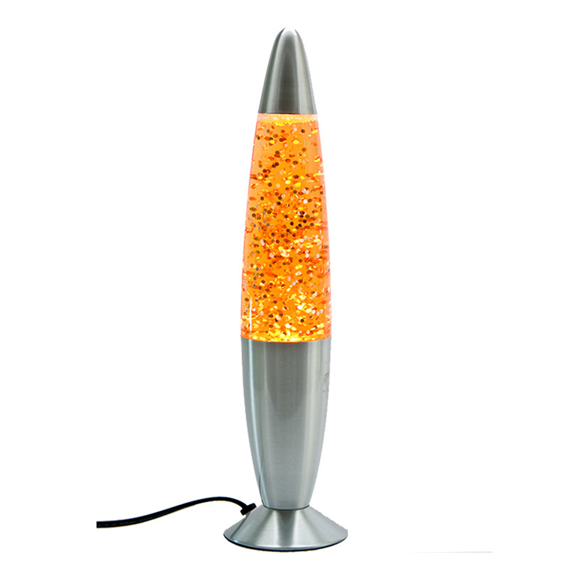 Holiday decoration Light 16 Inch Glass Rocket Floor Standing Lava Lamp Rocket Lava Lamp