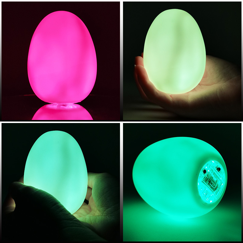 2022 Christmas Gift Promotion Portable Small Baby Kids Small Egg Shape Night Light Gifts