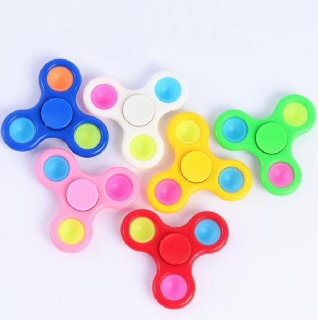 Wholesale Different Colors Silicone Finger Fidget Spinner Fingertip Gyroscope With Custom Logo