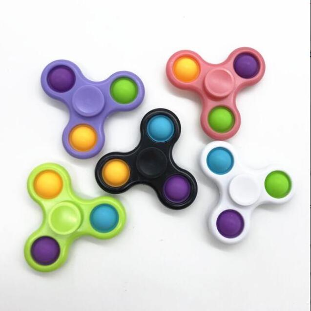 Wholesale Different Colors Silicone Finger Fidget Spinner Fingertip Gyroscope With Custom Logo