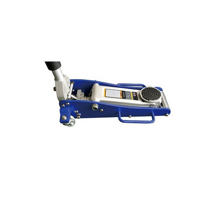 Low profile dual pump racing floor jack