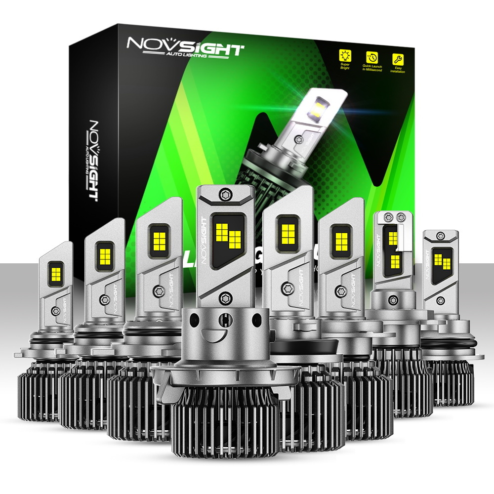 Novsight Super Bright 100W 20000 Lumen H11 Led Headlight Car Light Bulb High Low Beam H4 H7 Led Headlights