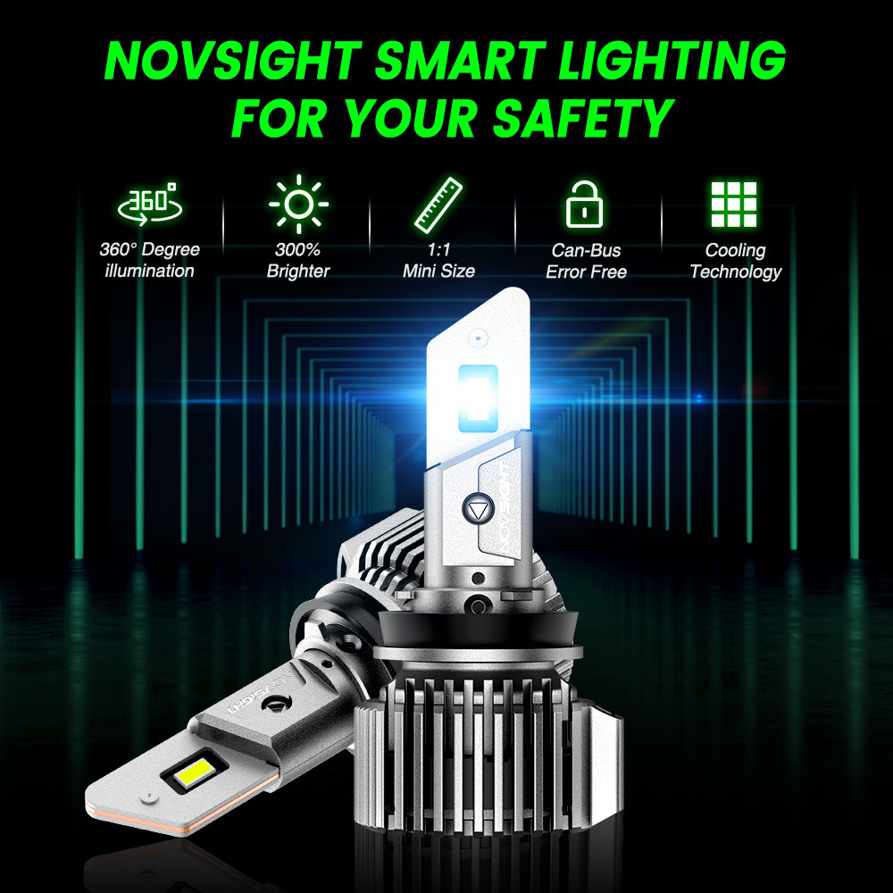 Novsight N52 high power led headlights bulb auto parts 880 h7 h13 mini 9005 9006 car light headlamp h4 led h11