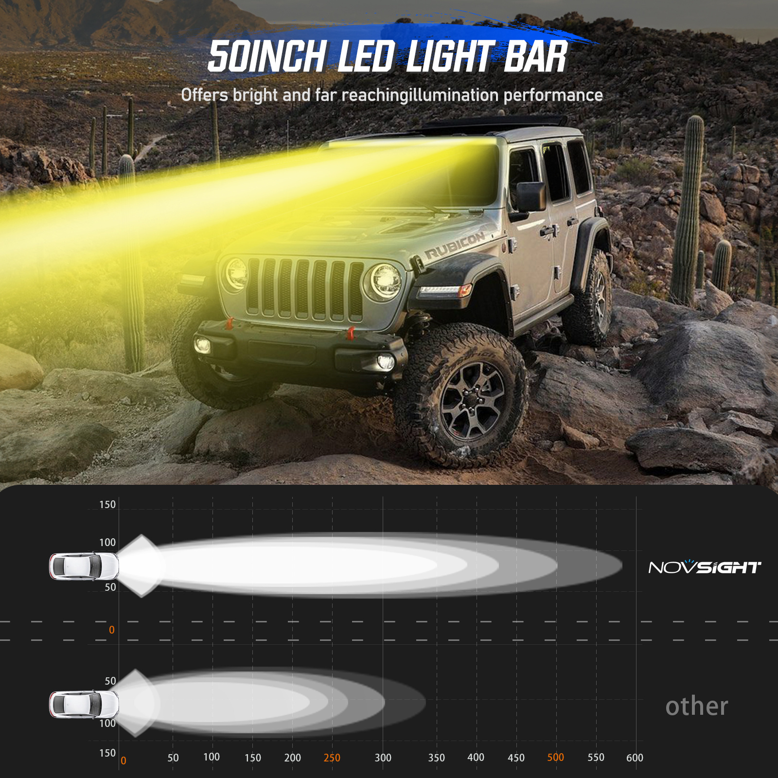 50 inch 400W LED Light Bars OEM Off Road LED Lights Car LED Bar Light Double Row Barras LED for Truck LED Bar Lights