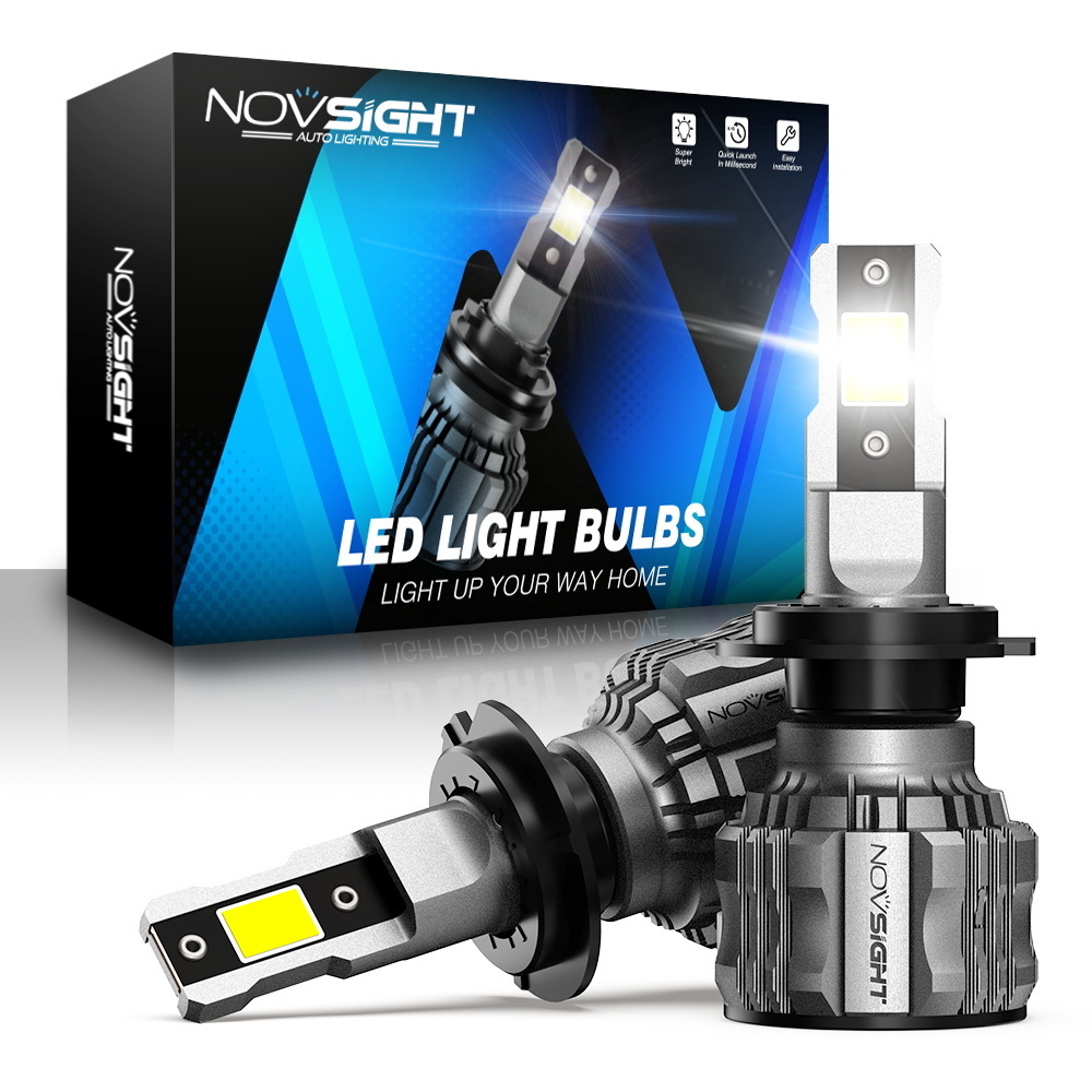 Novsight 72W 15000LM h7 led headlight bulb Super Bright Car LED Headlamp H1 H4 H7 H11 H13 led car headlight bulb 9005 9006