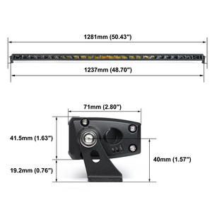 50 inch 400W LED Light Bars OEM Off Road LED Lights Car LED Bar Light Double Row Barras LED for Truck LED Bar Lights