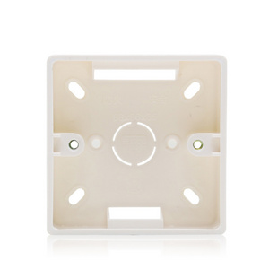 NOVSKI Factory price Electrical Plastic PVC white color 86 type wall switch socket box outside box