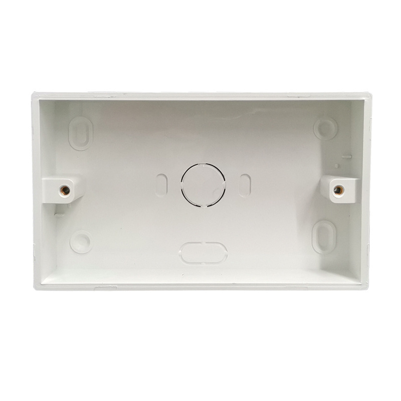 NOVSKI Factory 146 2 Gang Switch Socket Installation Pvc Plastic Surface Mounted Concealed Junction Box