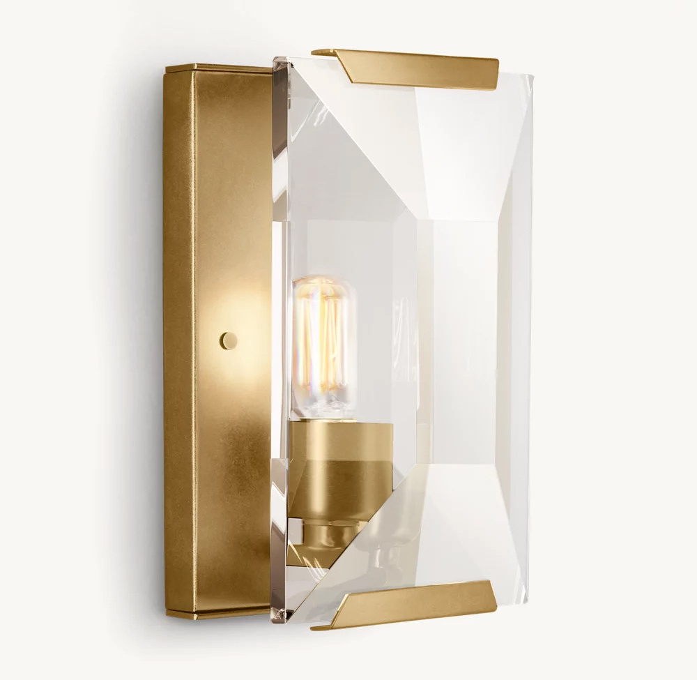 New Design Restoration Lamp Harlow Lighting Brass Wall Sconce Modern Large Crystal Lights Led Luxury Light For Bathroom